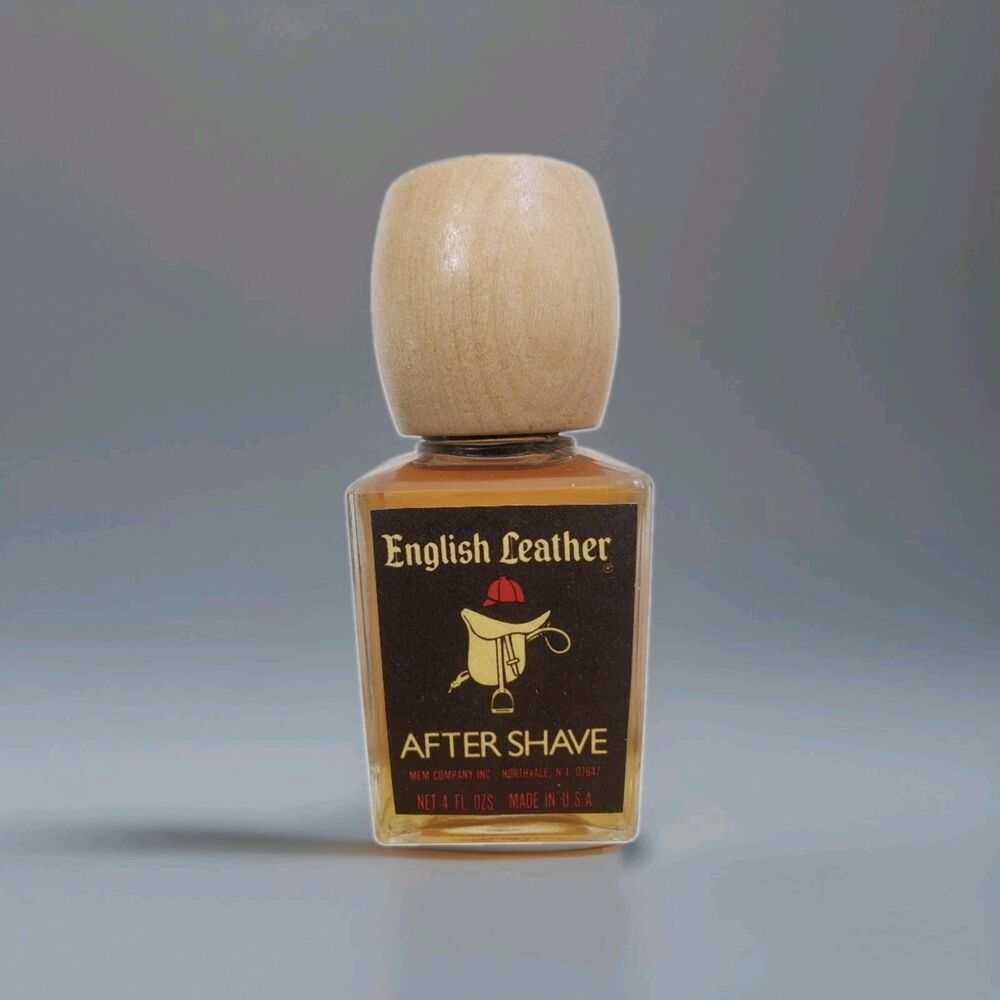 English Leather After Shave Full Unused Brown Label 4 oz NEW Vintage Grandpa